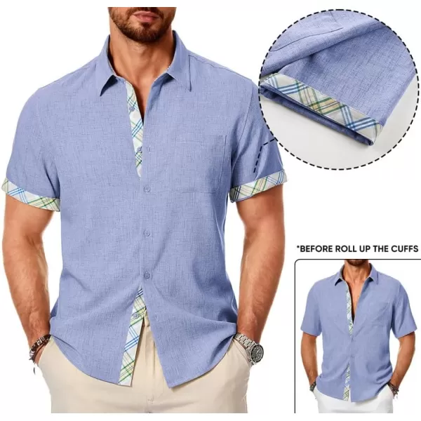 JMIERR Mens Shirts Short Sleeve Casual Summer Button Down Beach Hawaiian Shirt with Pocket