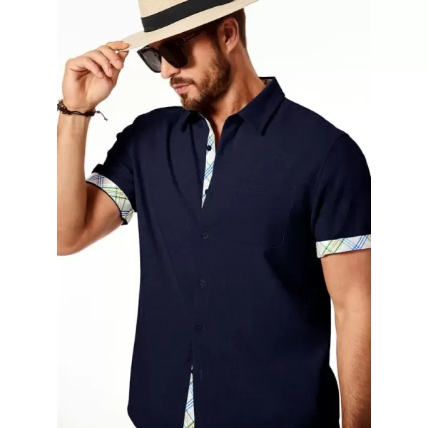 JMIERR Mens Shirts Short Sleeve Casual Summer Button Down Beach Hawaiian Shirt with Pocket