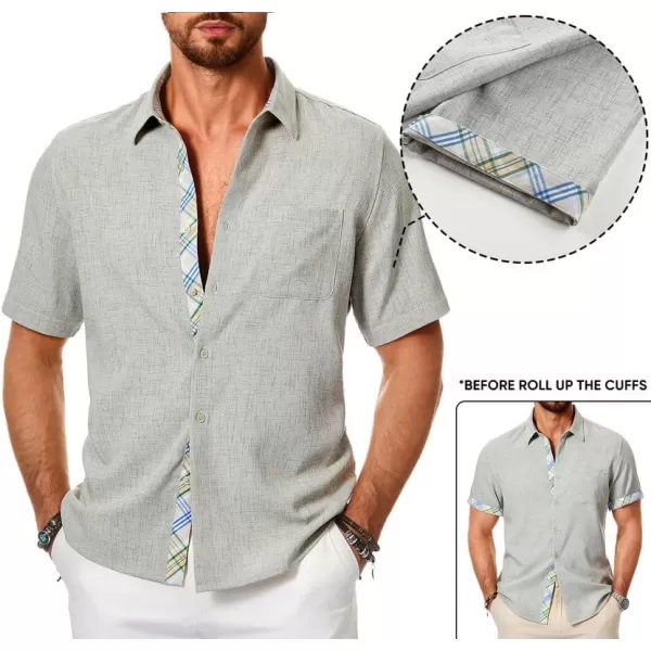 JMIERR Mens Shirts Short Sleeve Casual Summer Button Down Beach Hawaiian Shirt with Pocket