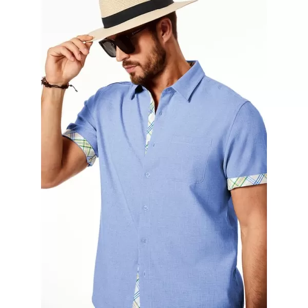 JMIERR Mens Shirts Short Sleeve Casual Summer Button Down Beach Hawaiian Shirt with Pocket