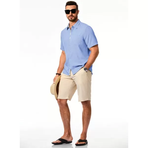 JMIERR Mens Shirts Short Sleeve Casual Summer Button Down Beach Hawaiian Shirt with Pocket