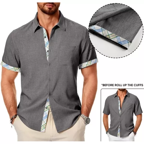 JMIERR Mens Shirts Short Sleeve Casual Summer Button Down Beach Hawaiian Shirt with Pocket