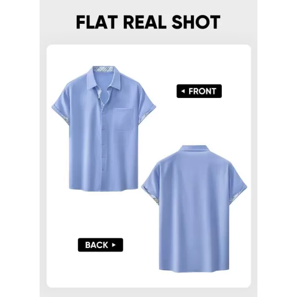 JMIERR Mens Shirts Short Sleeve Casual Summer Button Down Beach Hawaiian Shirt with Pocket