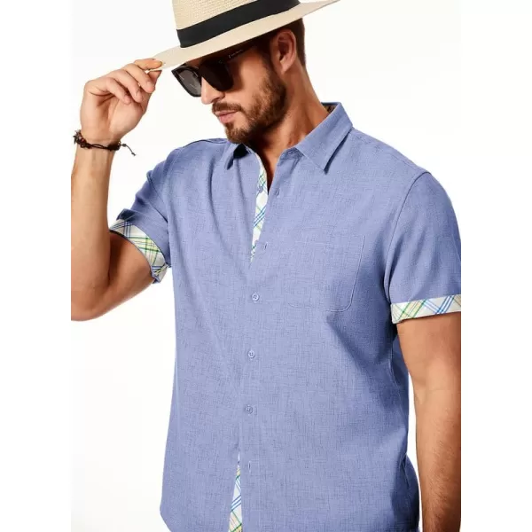 JMIERR Mens Shirts Short Sleeve Casual Summer Button Down Beach Hawaiian Shirt with Pocket