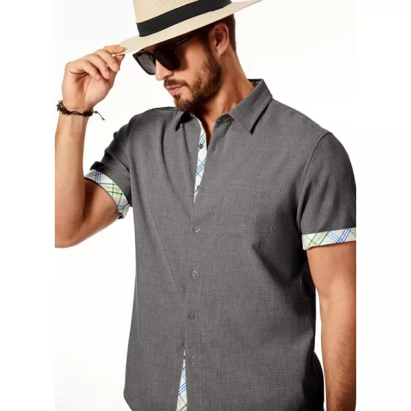 JMIERR Mens Shirts Short Sleeve Casual Summer Button Down Beach Hawaiian Shirt with Pocket
