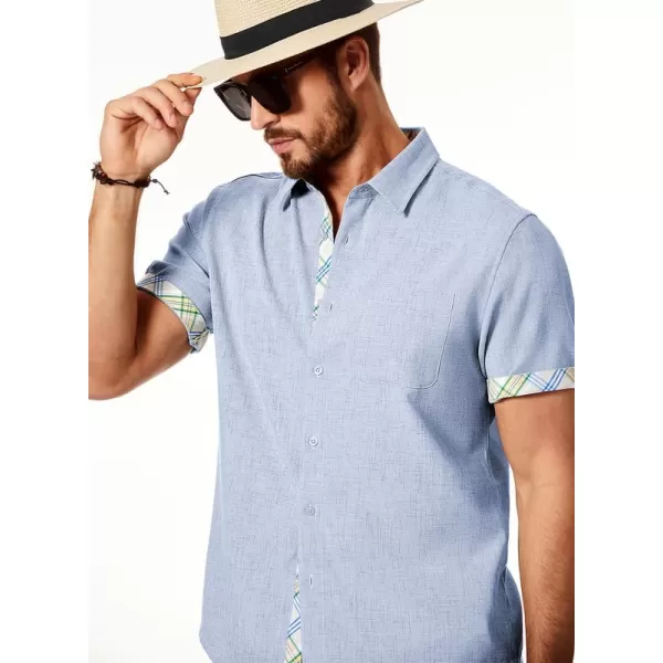 JMIERR Mens Shirts Short Sleeve Casual Summer Button Down Beach Hawaiian Shirt with Pocket