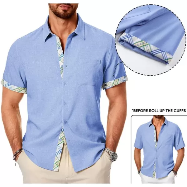 JMIERR Mens Shirts Short Sleeve Casual Summer Button Down Beach Hawaiian Shirt with Pocket