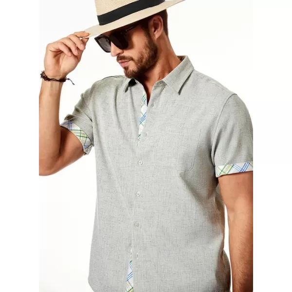 JMIERR Mens Shirts Short Sleeve Casual Summer Button Down Beach Hawaiian Shirt with Pocket