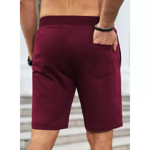 JMIERR Men's Shorts Casual Summer Cotton Drawstring Pockets Elastic Waist Shorts