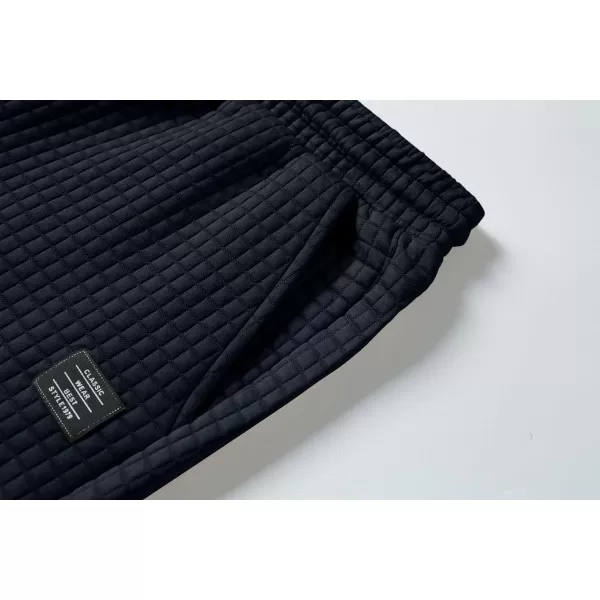 JMIERR Mens Sweat Shorts Casual Stretch Elastic Waist Waffle Workout Gym Short 7 inch Inseam Running Short with Pocket