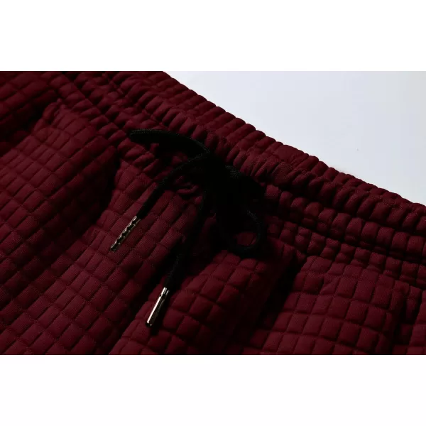 JMIERR Mens Sweat Shorts Casual Stretch Elastic Waist Waffle Workout Gym Short 7 inch Inseam Running Short with Pocket