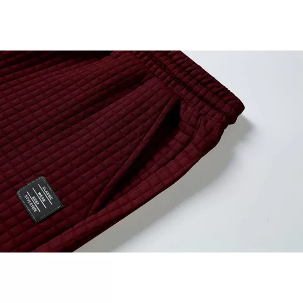JMIERR Mens Sweat Shorts Casual Stretch Elastic Waist Waffle Workout Gym Short 7 inch Inseam Running Short with Pocket