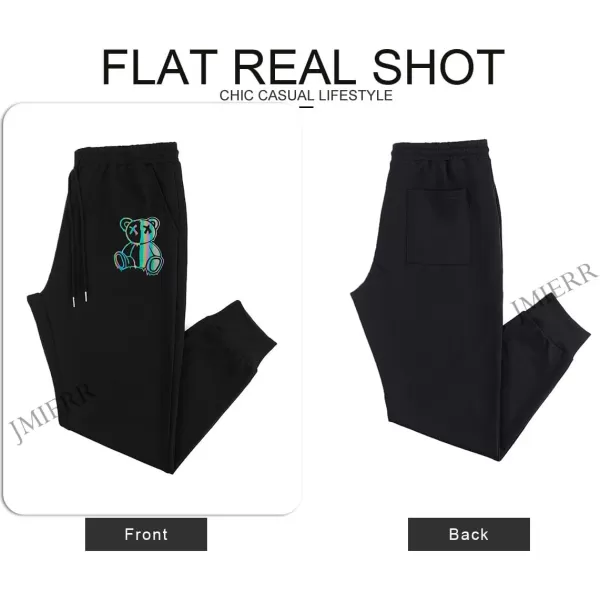 JMIERR Mens Sweatpants Tapered Gym Running Workout Pants Athletic Drawstring Joggers with Pockets