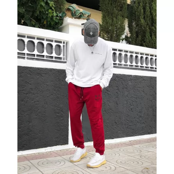 JMIERR Mens Sweatpants Tapered Gym Running Workout Pants Athletic Drawstring Joggers with Pockets