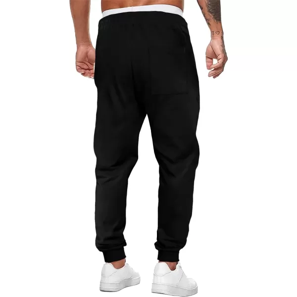 JMIERR Mens Sweatpants Tapered Gym Running Workout Pants Athletic Drawstring Joggers with Pockets
