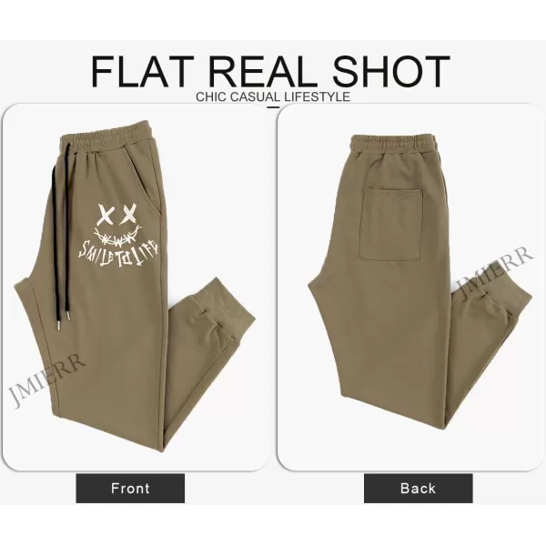 JMIERR Mens Sweatpants Tapered Gym Running Workout Pants Athletic Drawstring Joggers with Pockets
