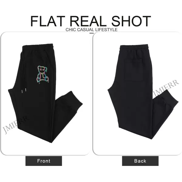 JMIERR Mens Sweatpants Tapered Gym Running Workout Pants Athletic Drawstring Joggers with Pockets