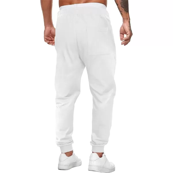 JMIERR Mens Sweatpants Tapered Gym Running Workout Pants Athletic Drawstring Joggers with Pockets