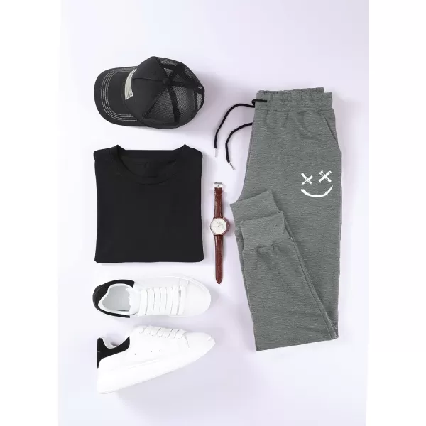 JMIERR Mens Sweatpants Tapered Gym Running Workout Pants Athletic Drawstring Joggers with Pockets