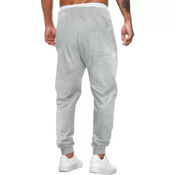 JMIERR Mens Sweatpants Tapered Gym Running Workout Pants Athletic Drawstring Joggers with Pockets