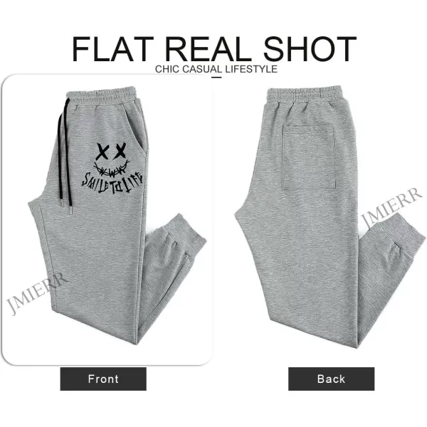 JMIERR Mens Sweatpants Tapered Gym Running Workout Pants Athletic Drawstring Joggers with Pockets