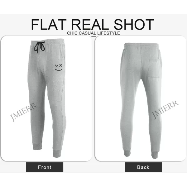 JMIERR Mens Sweatpants Tapered Gym Running Workout Pants Athletic Drawstring Joggers with Pockets