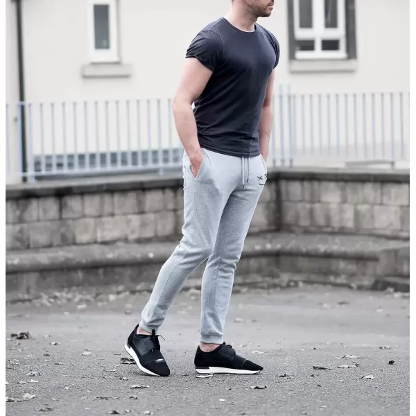 JMIERR Mens Sweatpants Tapered Gym Running Workout Pants Athletic Drawstring Joggers with Pockets