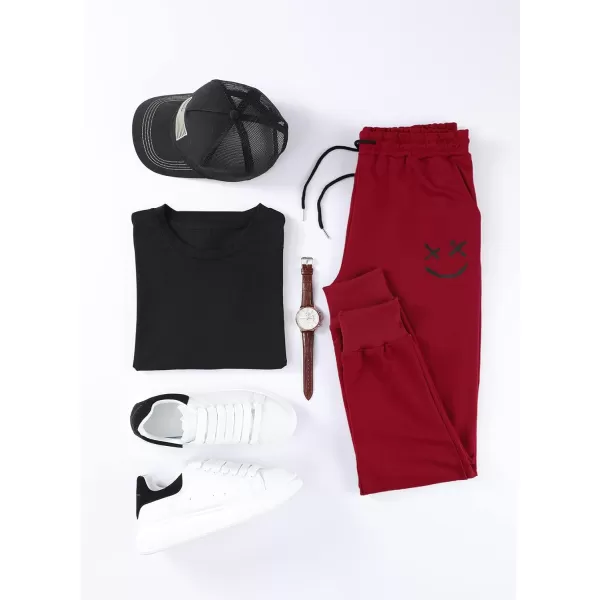 JMIERR Mens Sweatpants Tapered Gym Running Workout Pants Athletic Drawstring Joggers with Pockets