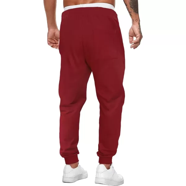 JMIERR Mens Sweatpants Tapered Gym Running Workout Pants Athletic Drawstring Joggers with Pockets