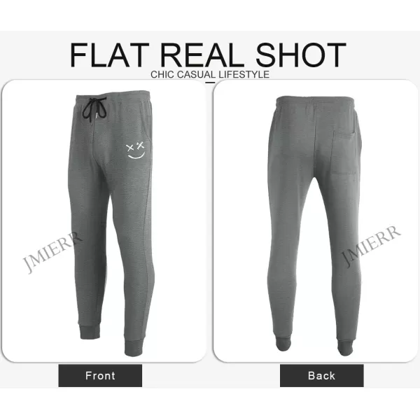 JMIERR Mens Sweatpants Tapered Gym Running Workout Pants Athletic Drawstring Joggers with Pockets