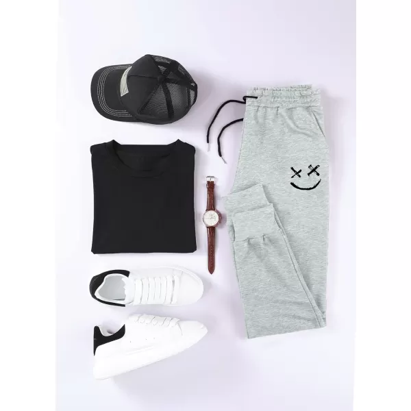 JMIERR Mens Sweatpants Tapered Gym Running Workout Pants Athletic Drawstring Joggers with Pockets
