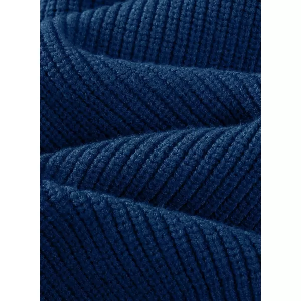 JMIERR Sweaters for Men Winter Slim Fit Mock Neck Polo Polluver Christmas Quarter-Zip Sweaters with Ribbed Edge