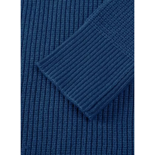 JMIERR Sweaters for Men Winter Slim Fit Mock Neck Polo Polluver Christmas Quarter-Zip Sweaters with Ribbed Edge