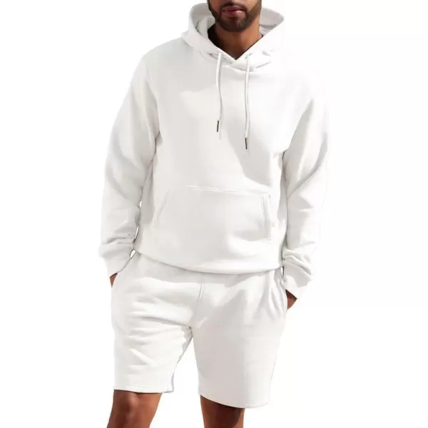 JMIERR Mens 2 Piece Outfits Hoodie Sweatshirt Tracksuit Joggers Shorts Sweatsuit Set with Pockets
