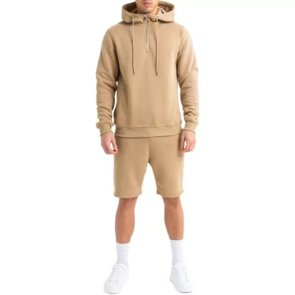 JMIERR Mens 2 Piece Outfits Hoodie Sweatshirt Tracksuit Joggers Shorts Sweatsuit Set with Pockets
