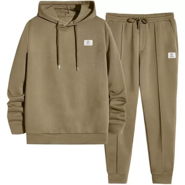 JMIERR Men's 2 Piece Outfits Hoodie Sweatshirt Tracksuit &amp; Joggers Sweatpants Sweatsuit Set