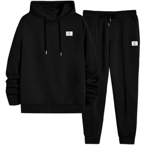 JMIERR Men's 2 Piece Outfits Hoodie Sweatshirt Tracksuit &amp; Joggers Sweatpants Sweatsuit Set