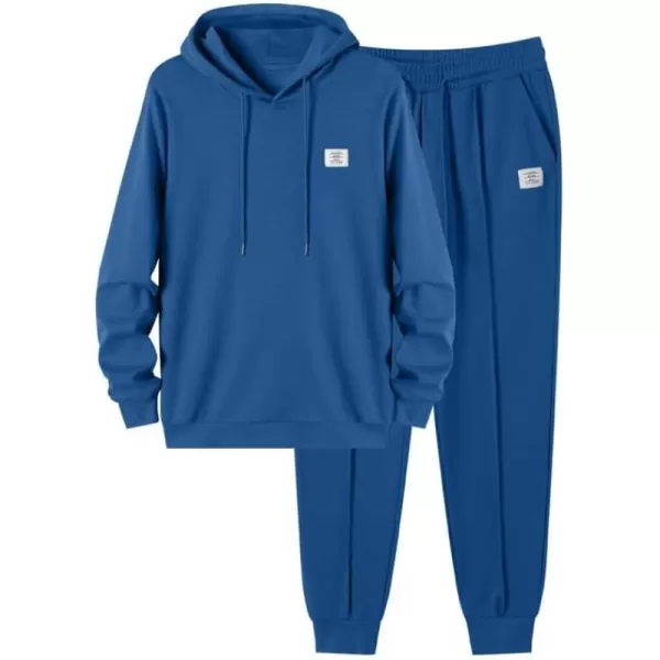 JMIERR Men's 2 Piece Outfits Hoodie Sweatshirt Tracksuit &amp; Joggers Sweatpants Sweatsuit Set
