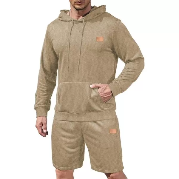 JMIERR Men's 2 Piece Sweatsuit Outfits Jacquard Pullover Sweatshirt Tracksuit &amp; Joggers Sweatpants Sweatshirts Sets