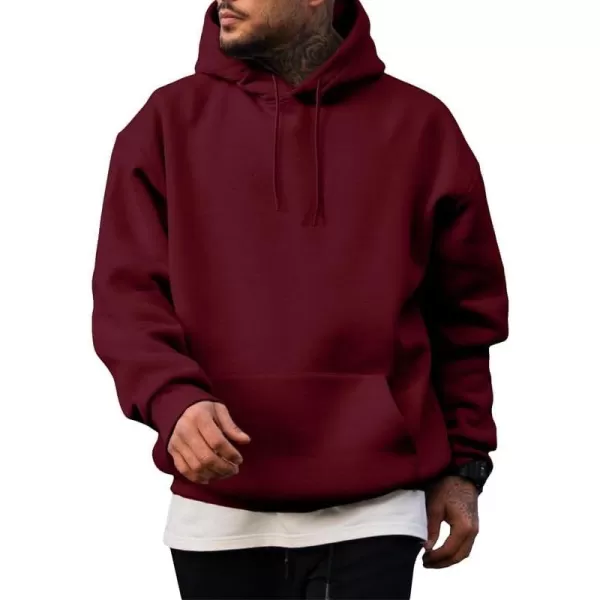 JMIERR Mens 2024 Casual Cotton Hooded Collar Drawstring Hoodies Pullover Sweatshirts Casual Long Sleeve Shirts