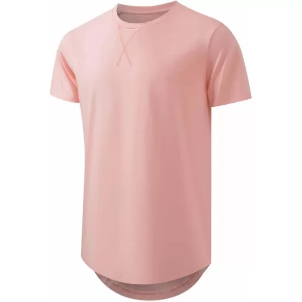 JMIERR Mens 3 Pack Cotton Hipster Hip Hop Longline Crewneck T-Shirt
