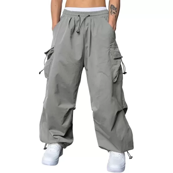 JMIERR Men's Baggy Cargo Pants Trendy Casual Parachute Pant Loose Fit Harem Joggers with Pockets for Streetwear