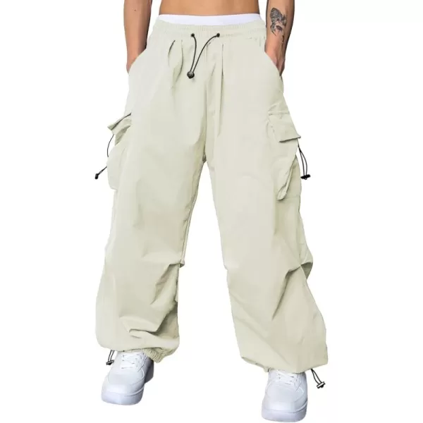 JMIERR Men's Baggy Cargo Pants Trendy Casual Parachute Pant Loose Fit Harem Joggers with Pockets for Streetwear