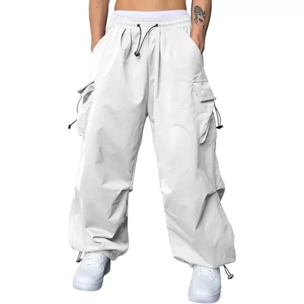 JMIERR Men's Baggy Cargo Pants Trendy Casual Parachute Pant Loose Fit Harem Joggers with Pockets for Streetwear