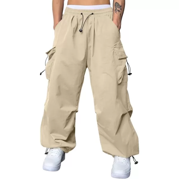JMIERR Men's Baggy Cargo Pants Trendy Casual Parachute Pant Loose Fit Harem Joggers with Pockets for Streetwear