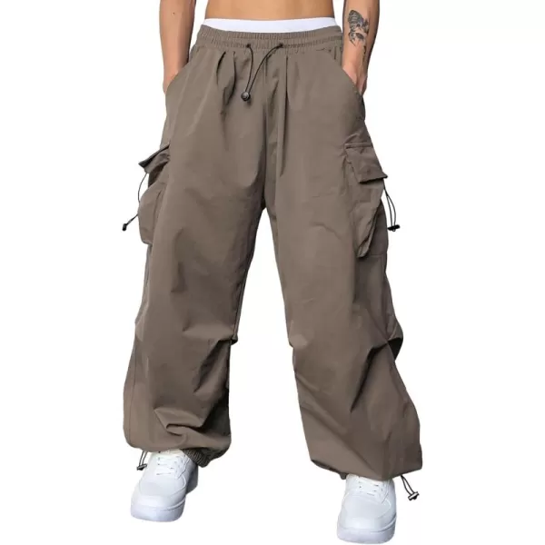 JMIERR Men's Baggy Cargo Pants Trendy Casual Parachute Pant Loose Fit Harem Joggers with Pockets for Streetwear