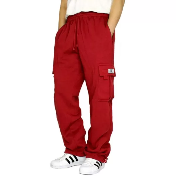 JMIERR Men's Cargo Sweatpants Wide Leg Joggers Pants with 5 Pockets for Athletic, Workout, Jogging, Running