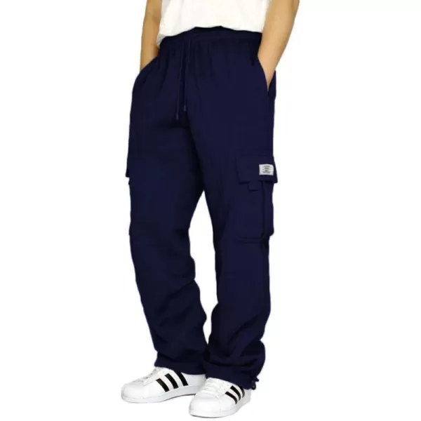 JMIERR Men's Cargo Sweatpants Wide Leg Joggers Pants with 5 Pockets for Athletic, Workout, Jogging, Running
