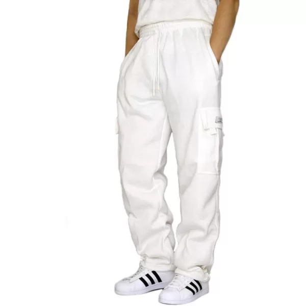 JMIERR Men's Cargo Sweatpants Wide Leg Joggers Pants with 5 Pockets for Athletic, Workout, Jogging, Running