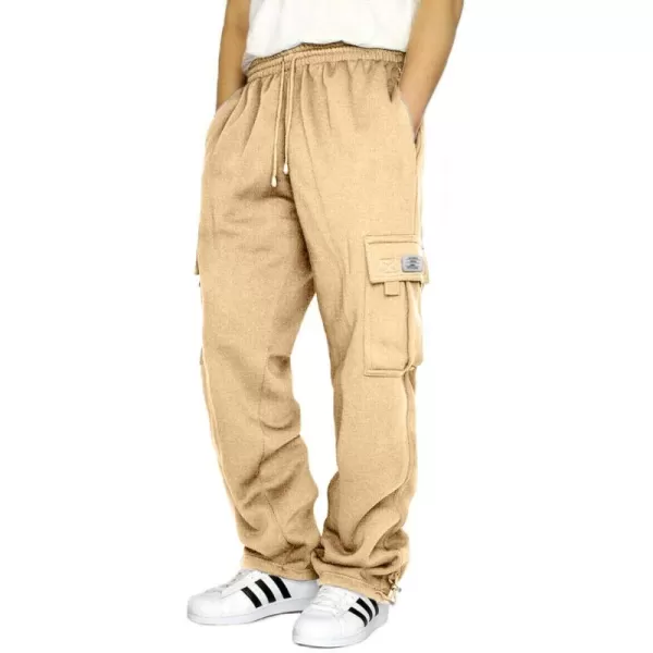 JMIERR Men's Cargo Sweatpants Wide Leg Joggers Pants with 5 Pockets for Athletic, Workout, Jogging, Running